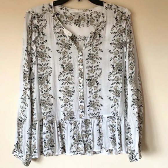 Lucky Brand Tops - Lucky Brand Floral Blouse